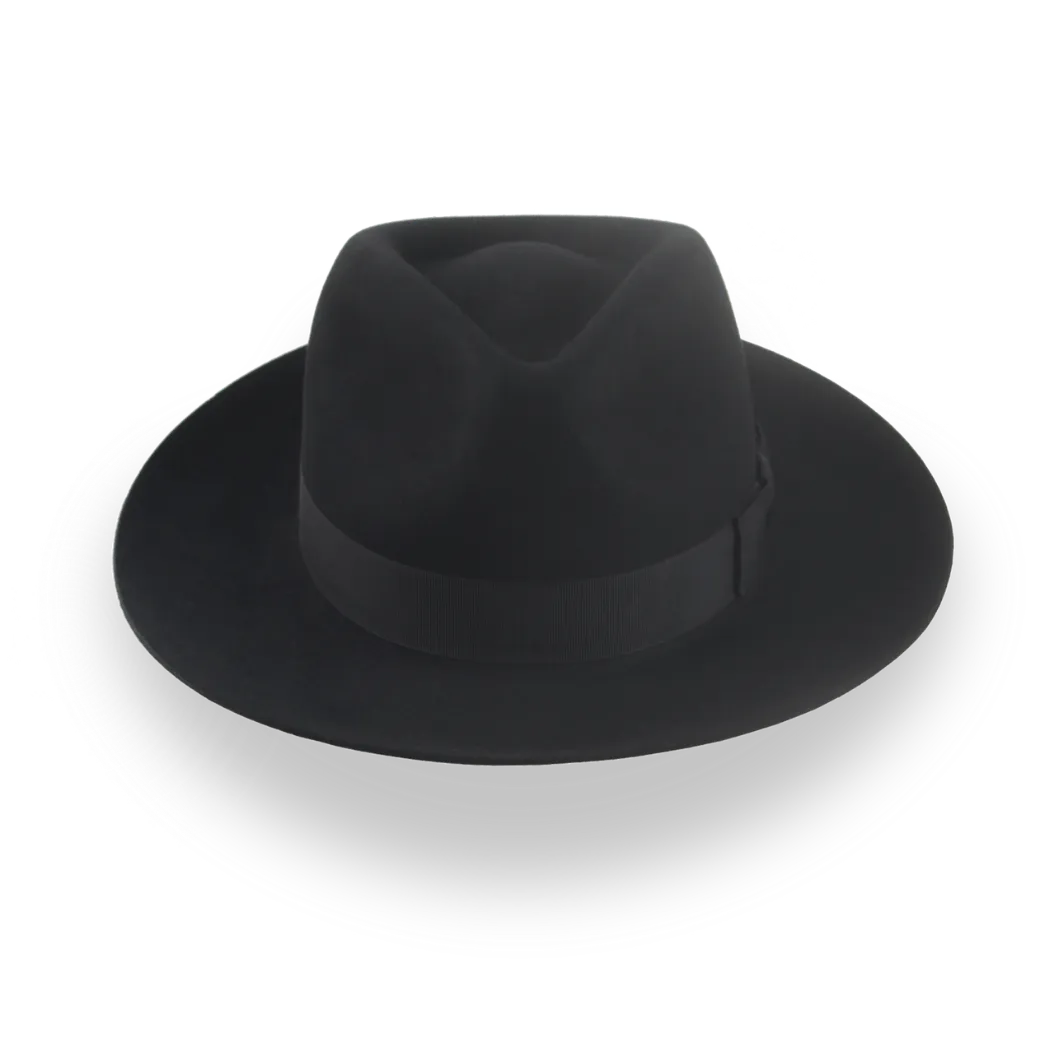 Custom Beaver Fur Felt Fedora with Snap Brim | The Pathfinder - Agnoulita Hats 6 