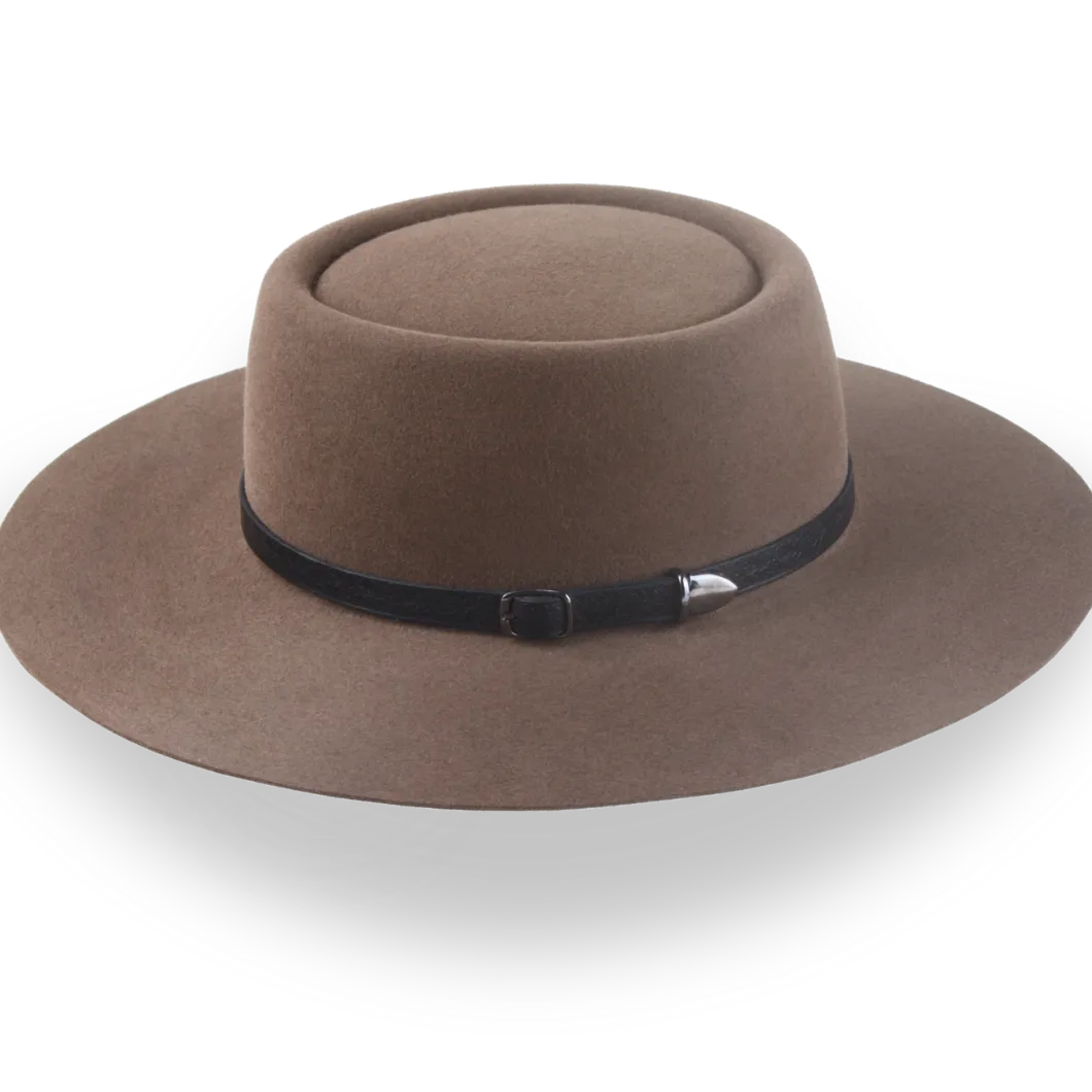 Custom Telescope Crown Hat with Genuine Leather Belt | The Pioneer - Agnoulita Hats 2 
