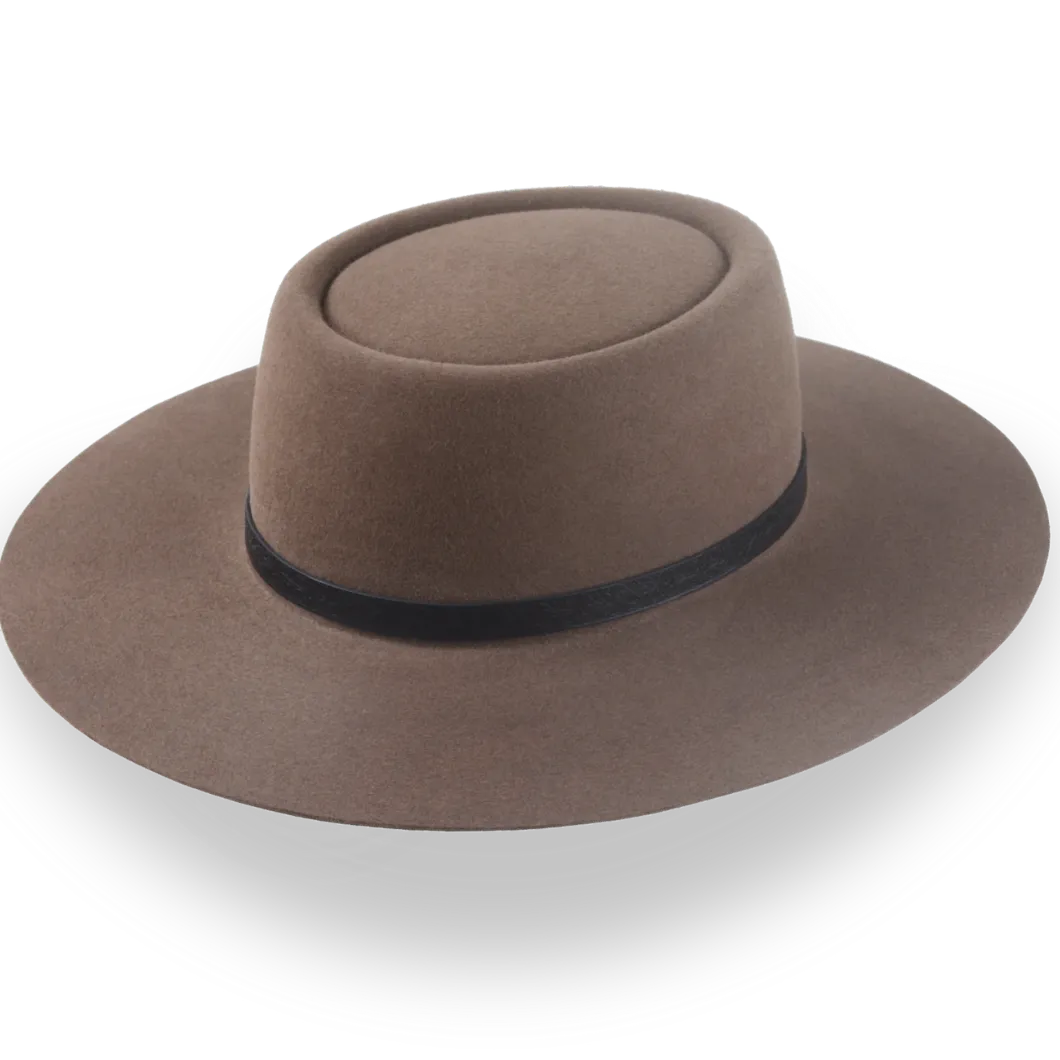 Custom Telescope Crown Hat with Genuine Leather Belt | The Pioneer - Agnoulita Hats 4 
