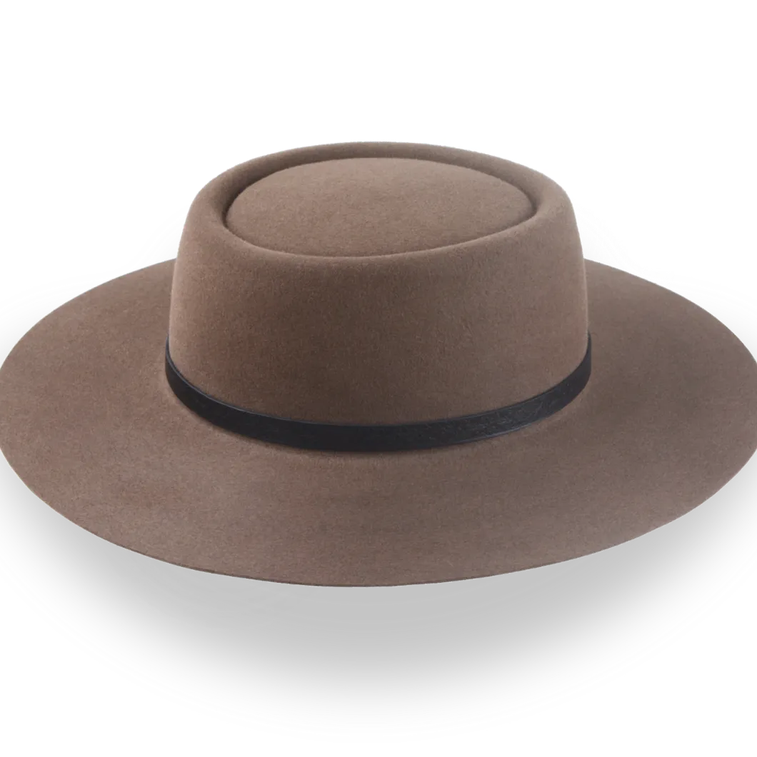 Custom Telescope Crown Hat with Genuine Leather Belt | The Pioneer - Agnoulita Hats 5 