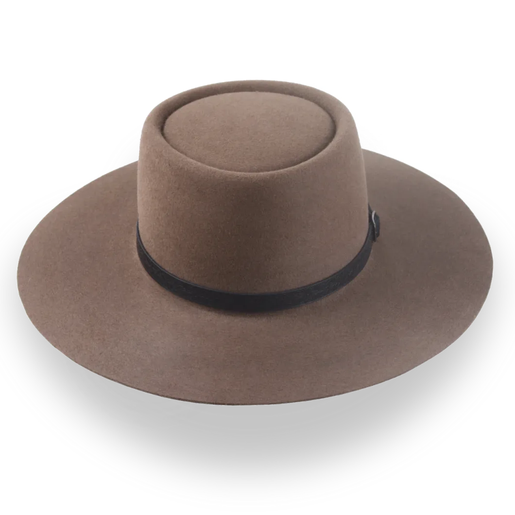 Custom Telescope Crown Hat with Genuine Leather Belt | The Pioneer - Agnoulita Hats 6 