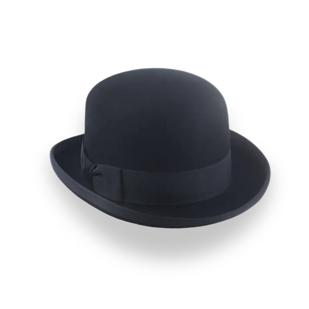 Customizable Black Felt Derby Hat for Men | The Ascot - Agnoulita Hats 3 
