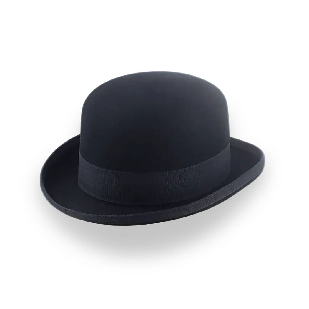 Anpassbarer Derbyhut aus schwarzem Filz fur Manner The Ascot