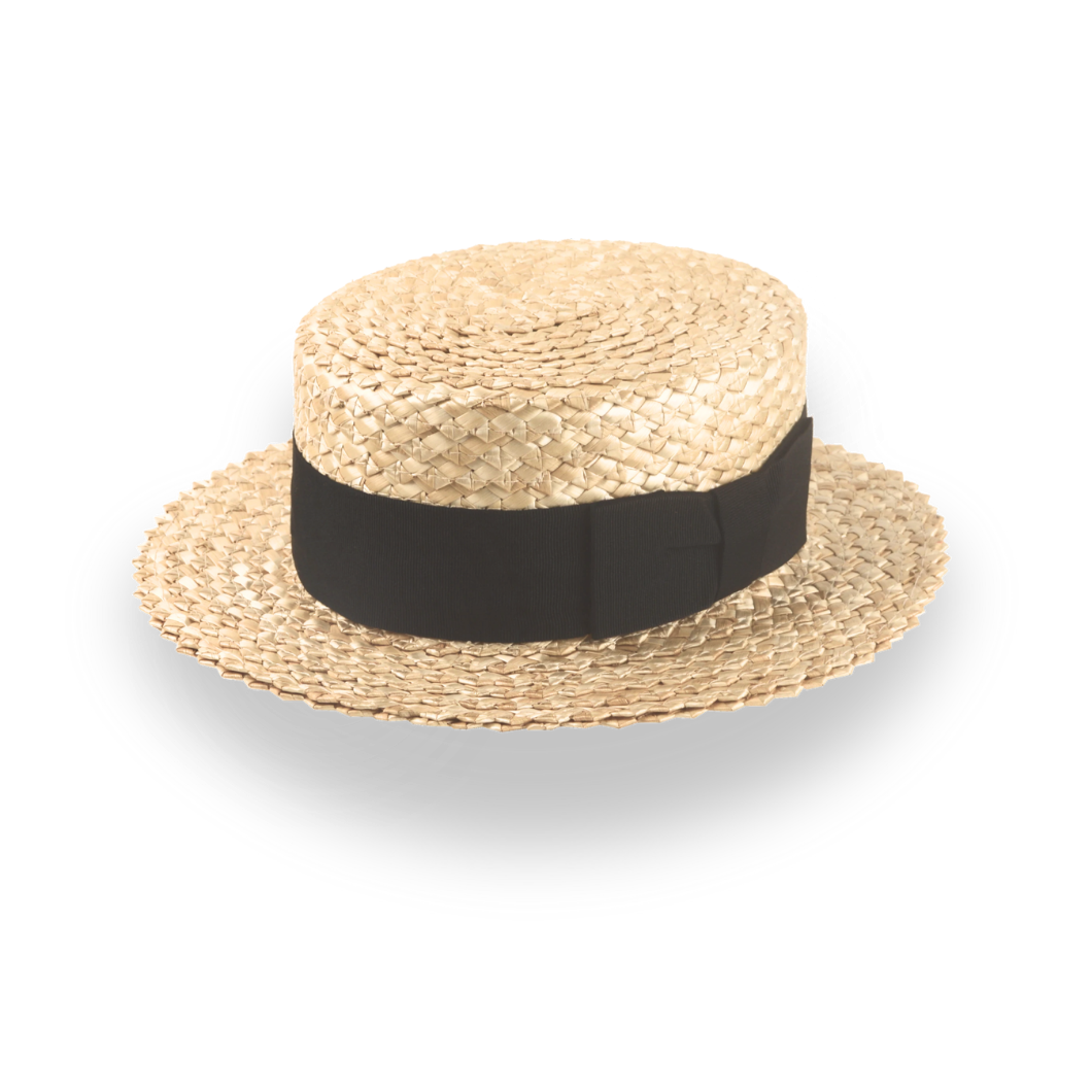 Customizable Classic Straw Boater for Men with Premium Comfort | The Skimmer - Agnoulita Hats 1 