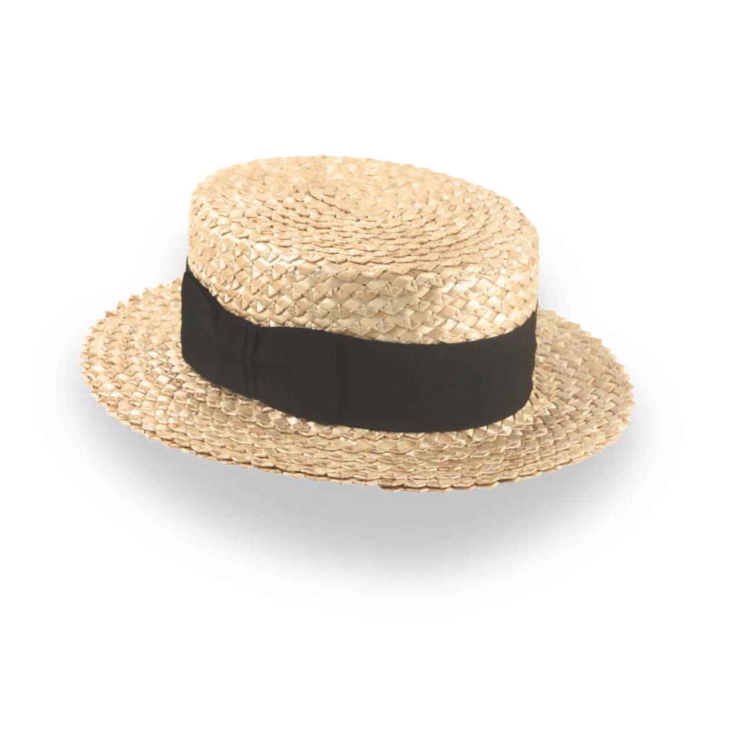 Customizable Classic Straw Boater for Men with Premium Comfort | The Skimmer - Agnoulita Hats 3 