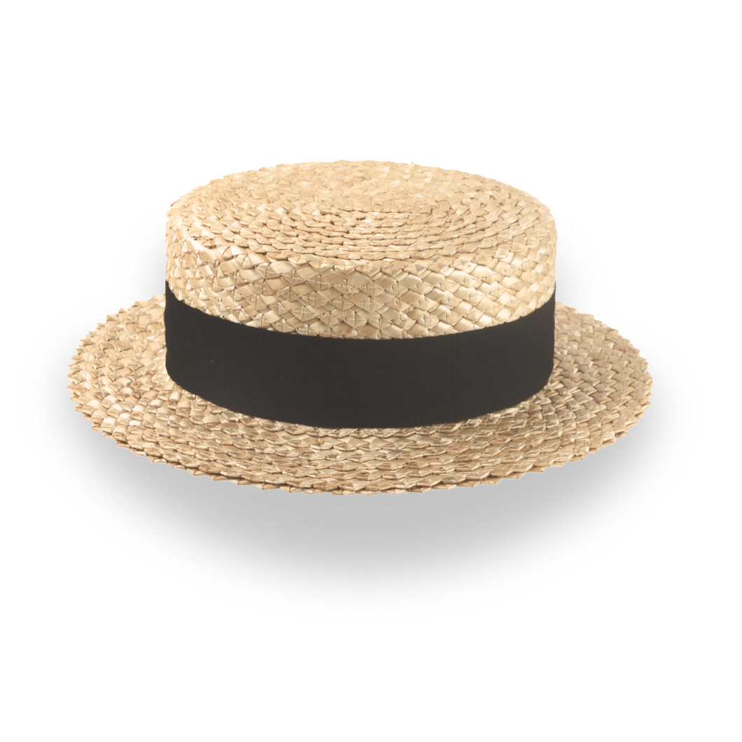 Customizable Classic Straw Boater for Men with Premium Comfort | The Skimmer - Agnoulita Hats 5 