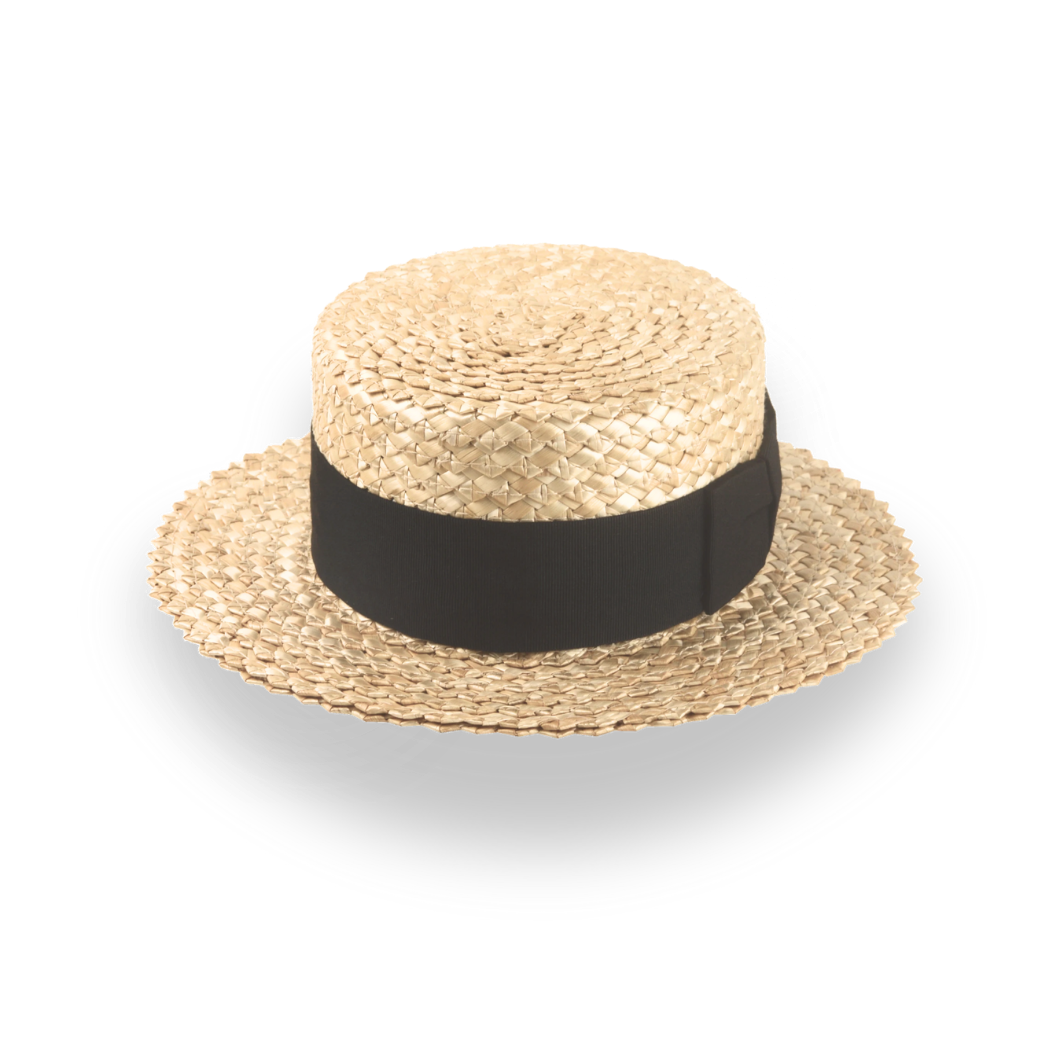 Customizable Classic Straw Boater for Men with Premium Comfort | The Skimmer - Agnoulita Hats 6 