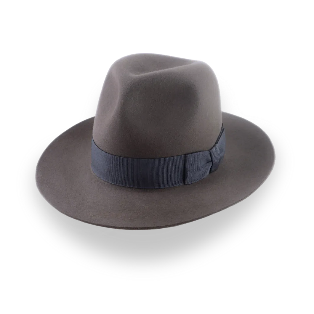 Customizable Indiana Jones Fedora in Caribou Grey | The Pulsar - Agnoulita Hats 1 