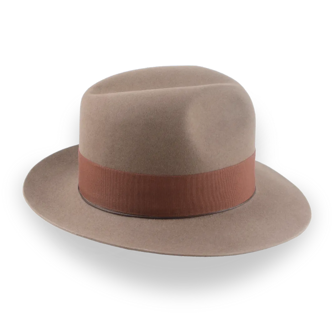 Customizable Light Brown Indy Fedora for Unique Style | The Pharaoh - Agnoulita Hats 5 