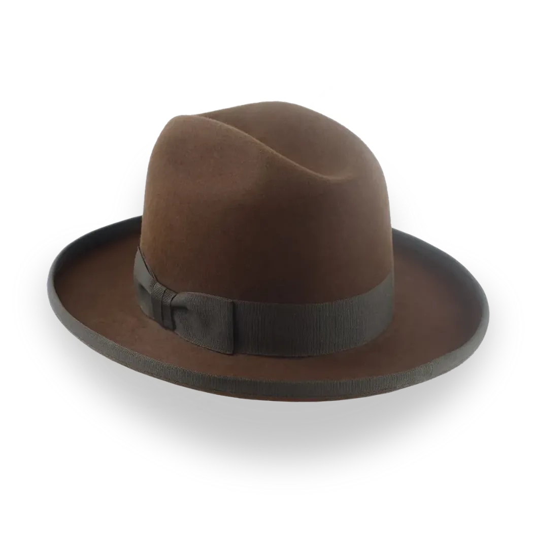Customizable Mens Western Fedora with Cattleman Crown | The Dakota - Agnoulita Hats 3 