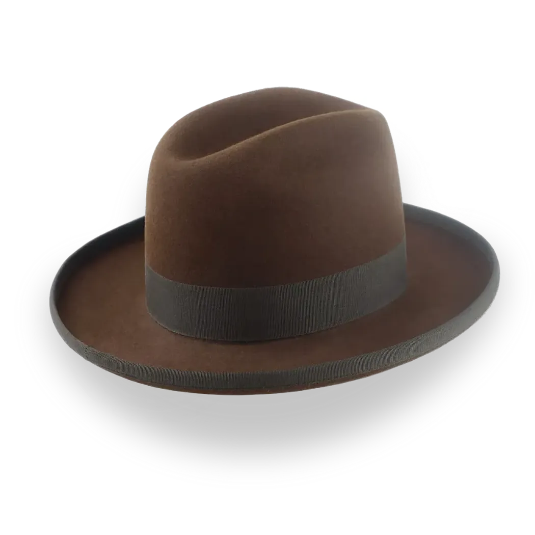 Customizable Mens Western Fedora with Cattleman Crown | The Dakota - Agnoulita Hats 4 