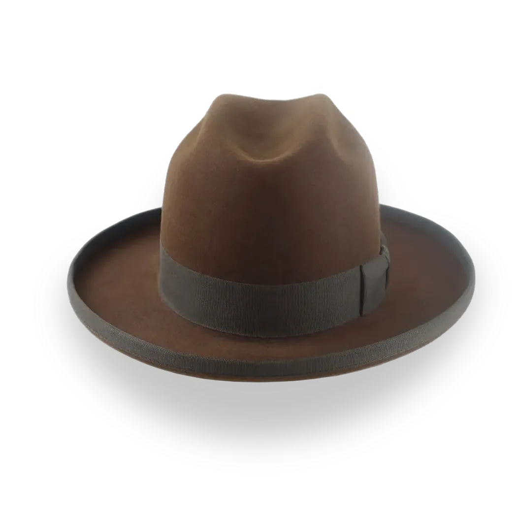 Customizable Mens Western Fedora with Cattleman Crown | The Dakota - Agnoulita Hats 6 