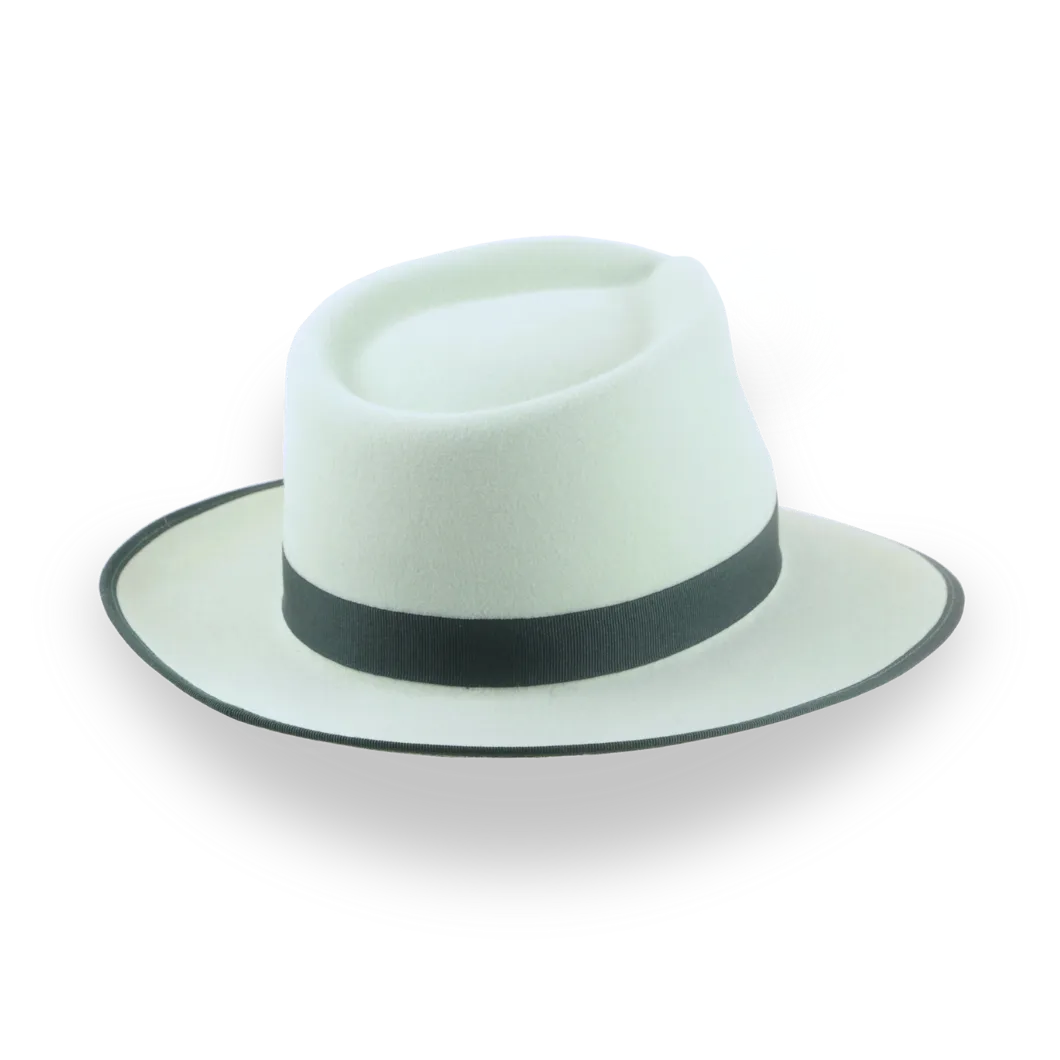 Customizable Mint Green Fedora Hat for Unique Style | The Equinox - Agnoulita Hats 3 