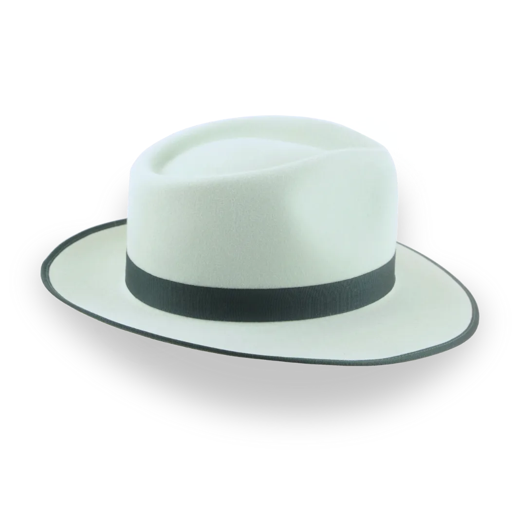 Customizable Mint Green Fedora Hat for Unique Style | The Equinox - Agnoulita Hats 4 