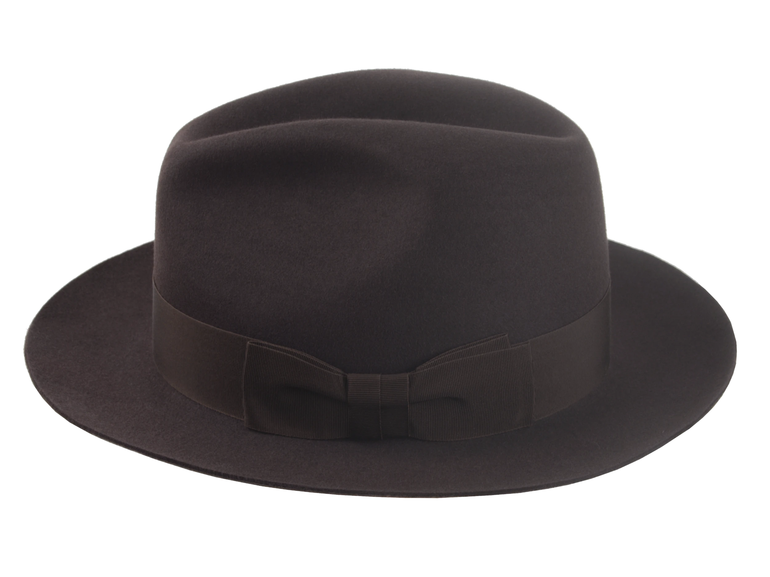 The Acropol: Focus on the 1 1/2" grosgrain ribbon hatband, adding elegance | Agnoulita Hats