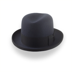 Cappello Homburg grigio scuro da uomo | The Moses