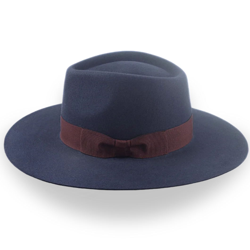 Dark Grey Wide Brim Fedora Hat | The Atlantis - Agnoulita Hats 2 