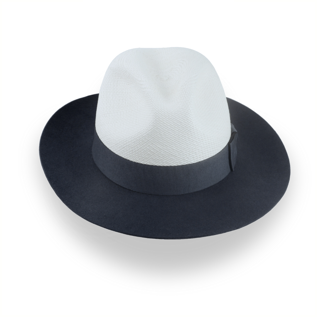 Black and white fedora hat sales