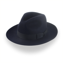 Dunkler marineblauer Fedora-Klassiker für Männer | The Brando