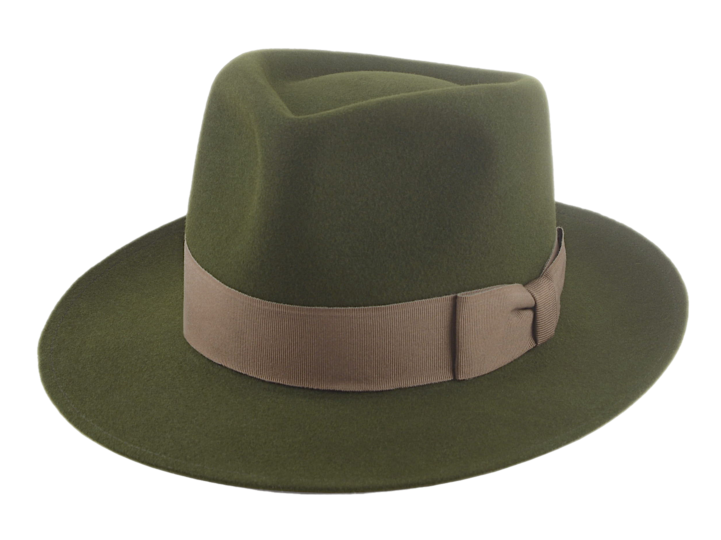 Classic Fedora for Men | The 5217 | Custom Handmade Hat Agnoulita Hats 1 | Loden Green, Men's Fedora, Rabbit fur felt, Teardrop