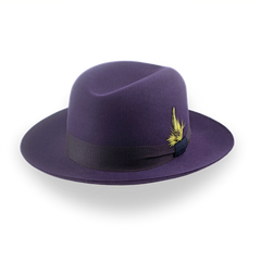Fedora de feltro roxa escura para homem | The Tobin