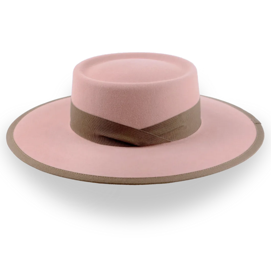Dusty Pink Western Hat in Durable Fur Felt | The Baron - Agnoulita Hats 2 
