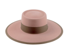 The Baron: top view displaying the symmetry of the telescope crown and flat brim | Agnoulita Hats