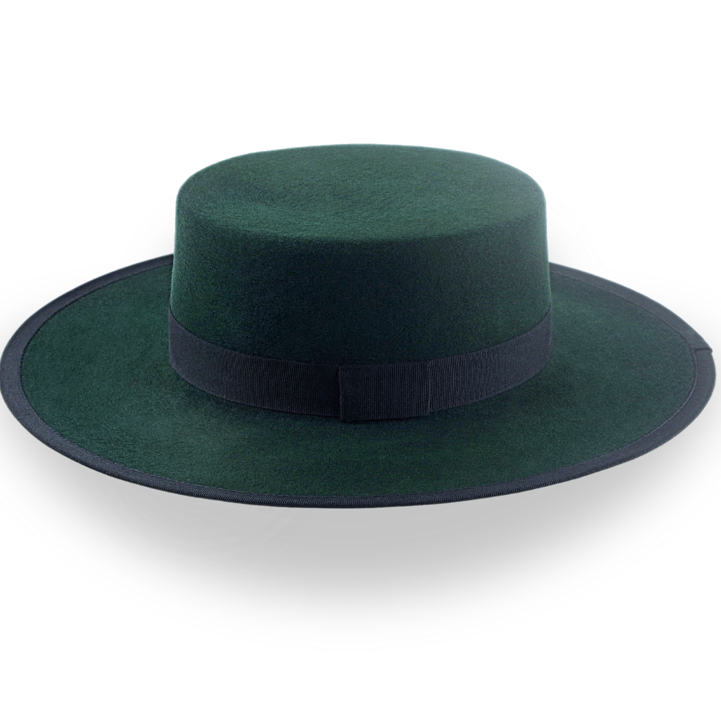 Emerald Green Flat Top Western Hat | The Bolero - Agnoulita Hats 2 