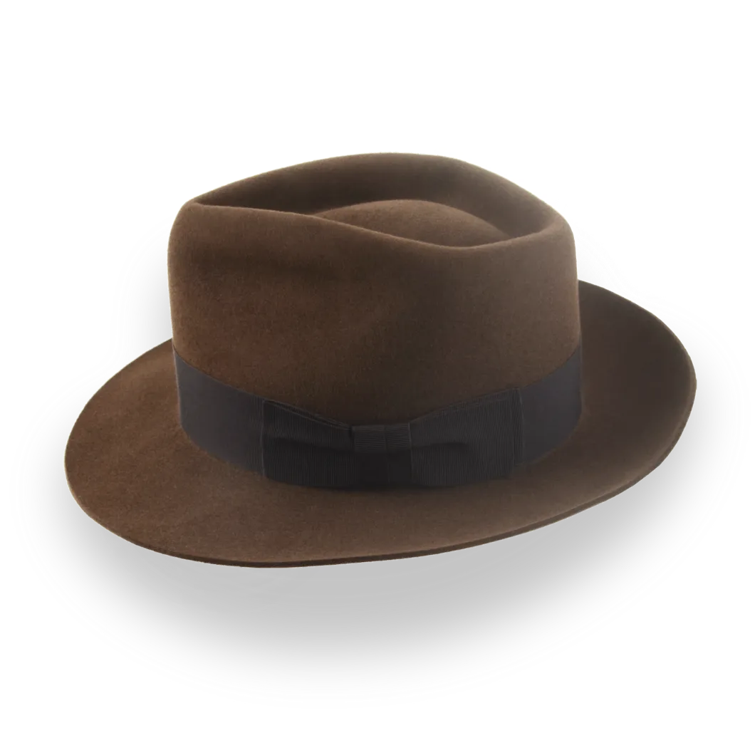 Exclusive Teardrop Crown Fedora for Men | The Capitol - Agnoulita Hats 2 