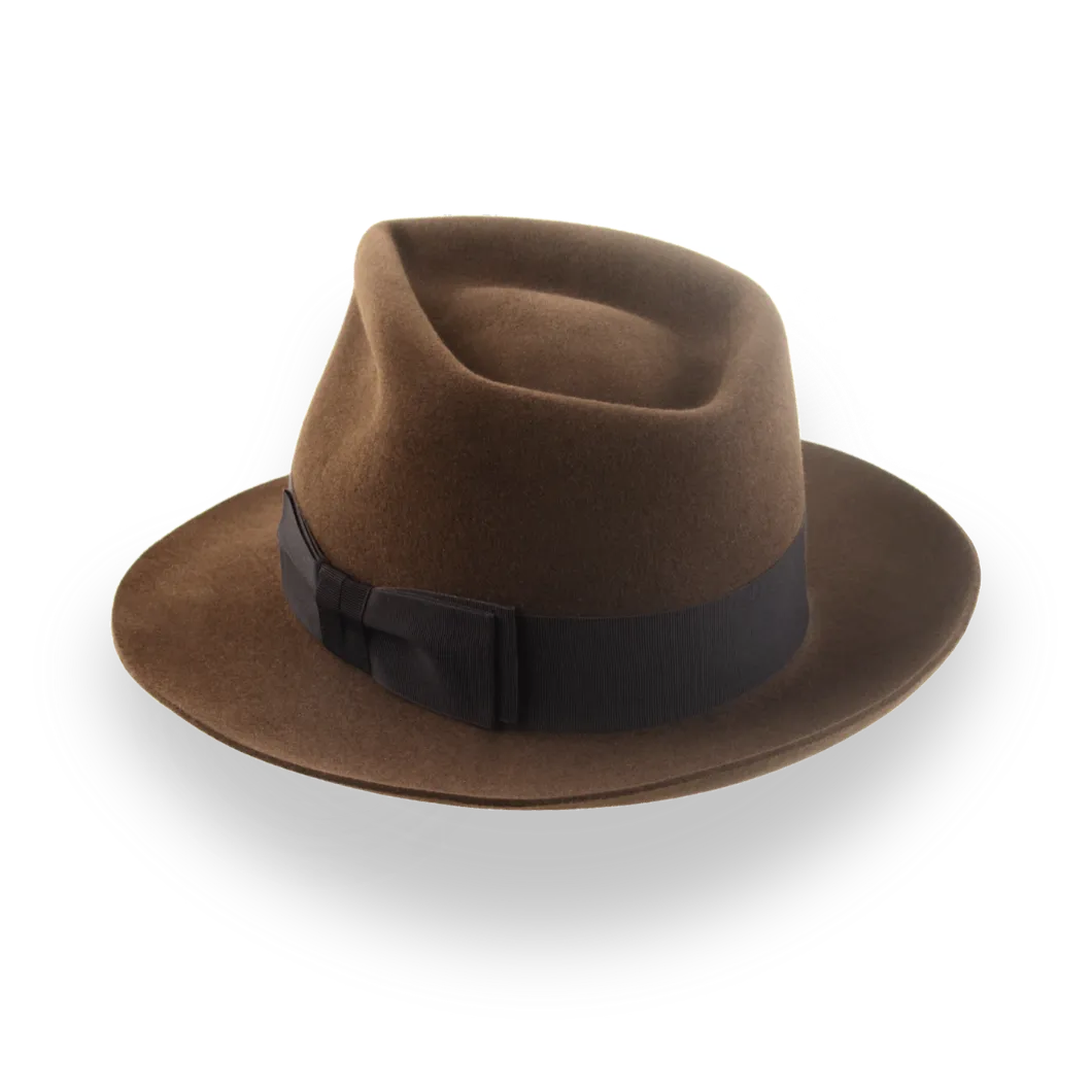 Exclusive Teardrop Crown Fedora for Men | The Capitol - Agnoulita Hats 3 