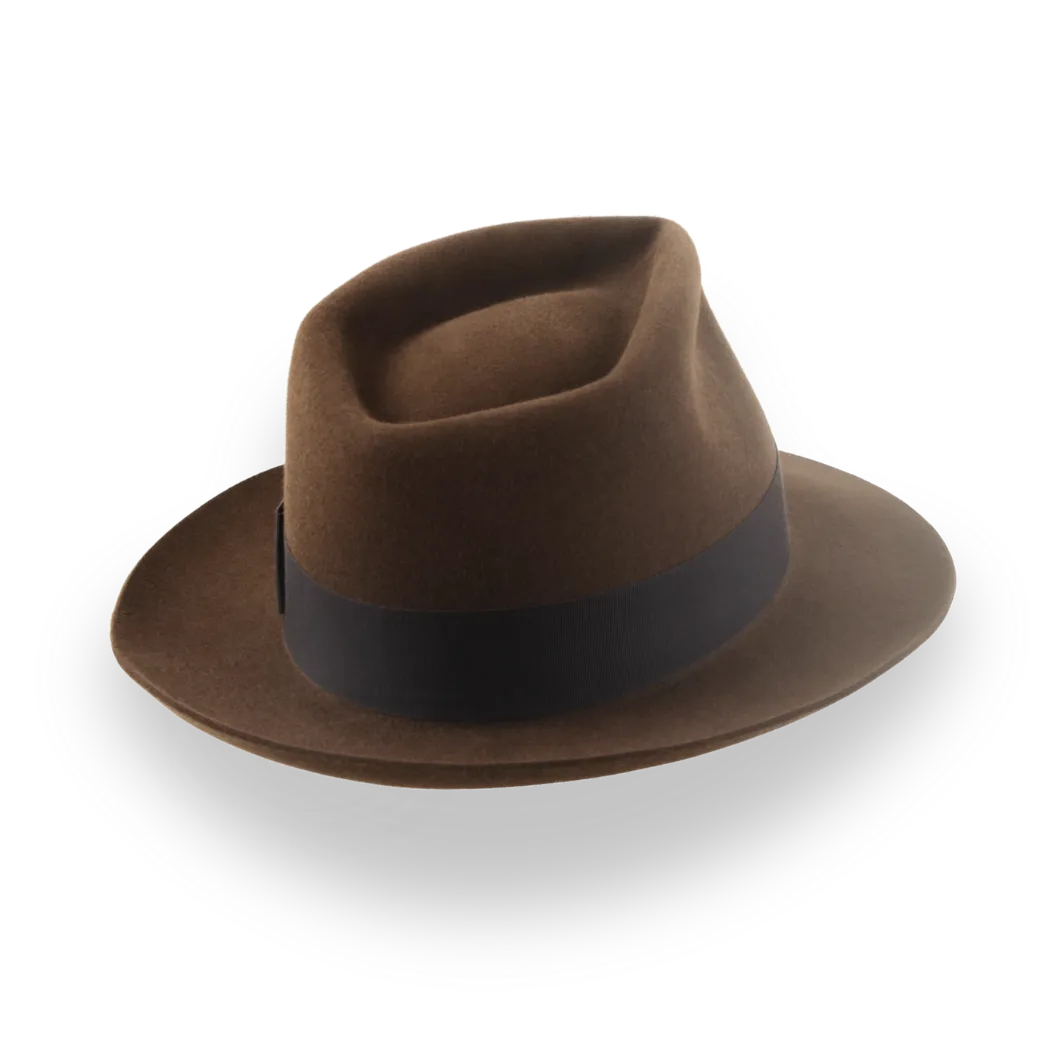 The Capitol | Brown Diamond Crown Fedora – Agnoulita Hats display picture 2