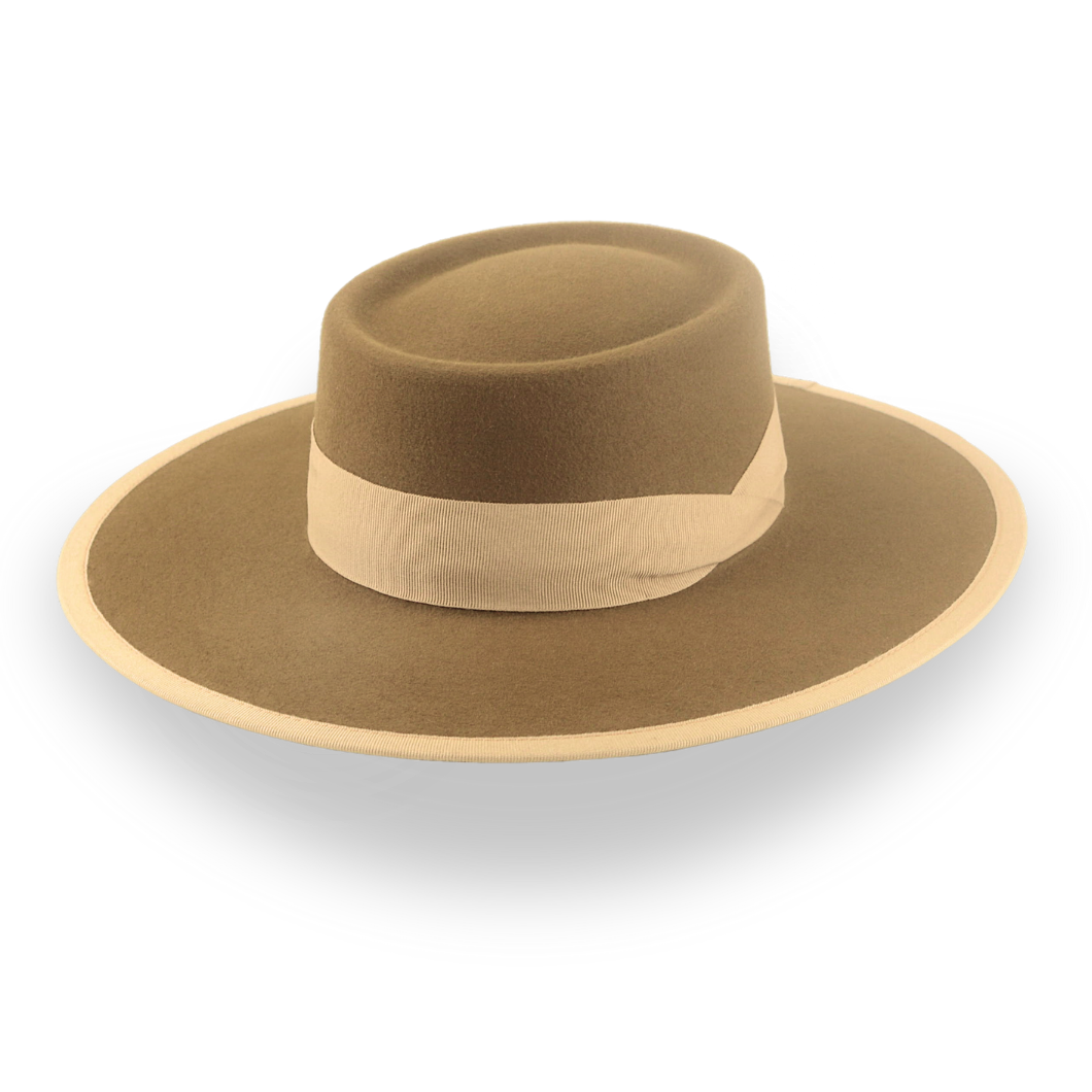 Flat Brim Telescope Cowboy Hat The Baron – Agnoulita Hats