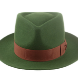 The SOVEREIGN | Agnoulita Custom Handmade Hats Agnoulita Hats 6 | Green, Men's Fedora, Rabbit fur felt, Teardrop
