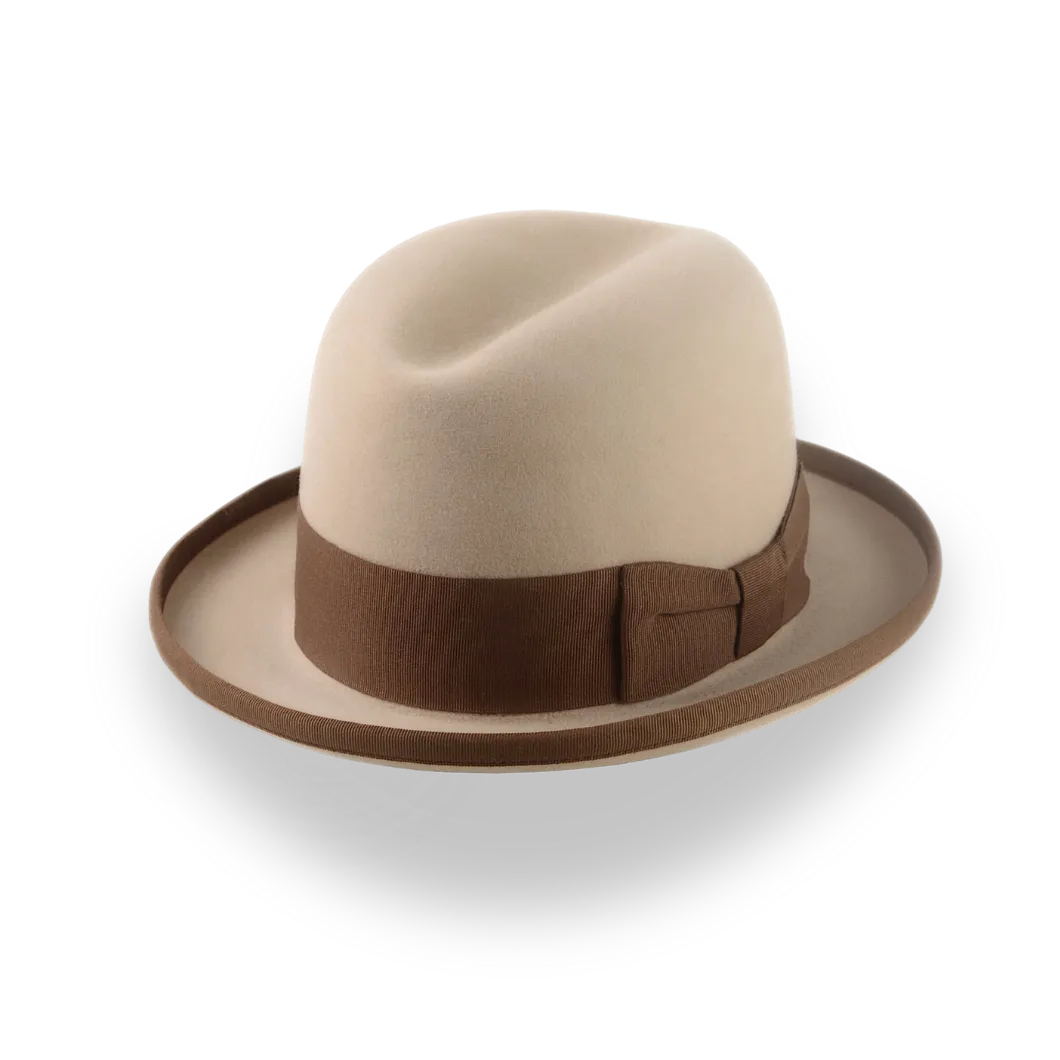 Formal Homburg Hat For Men in Premium Fur Felt | The Pigalle - Agnoulita Hats 1 