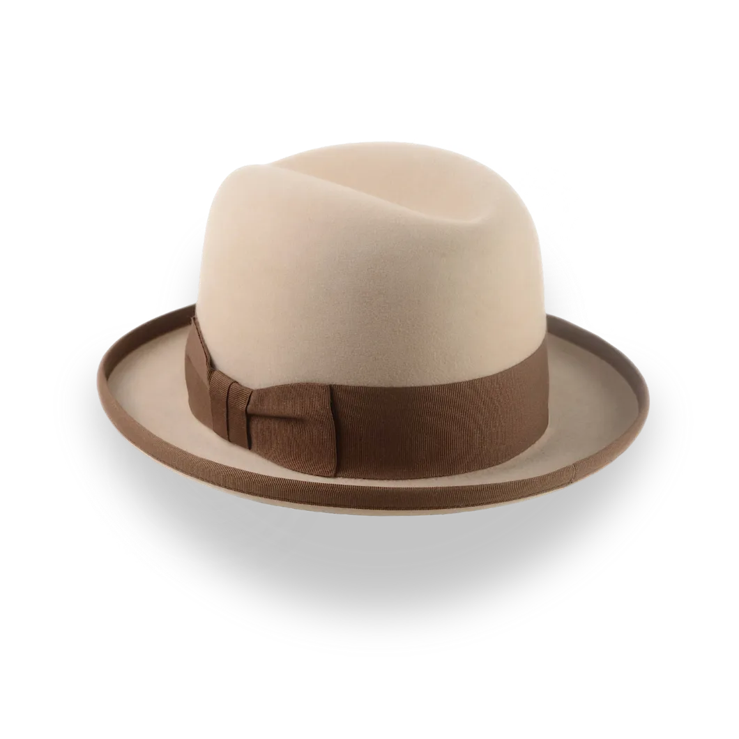 Formal Homburg Hat For Men in Premium Fur Felt | The Pigalle - Agnoulita Hats 3 