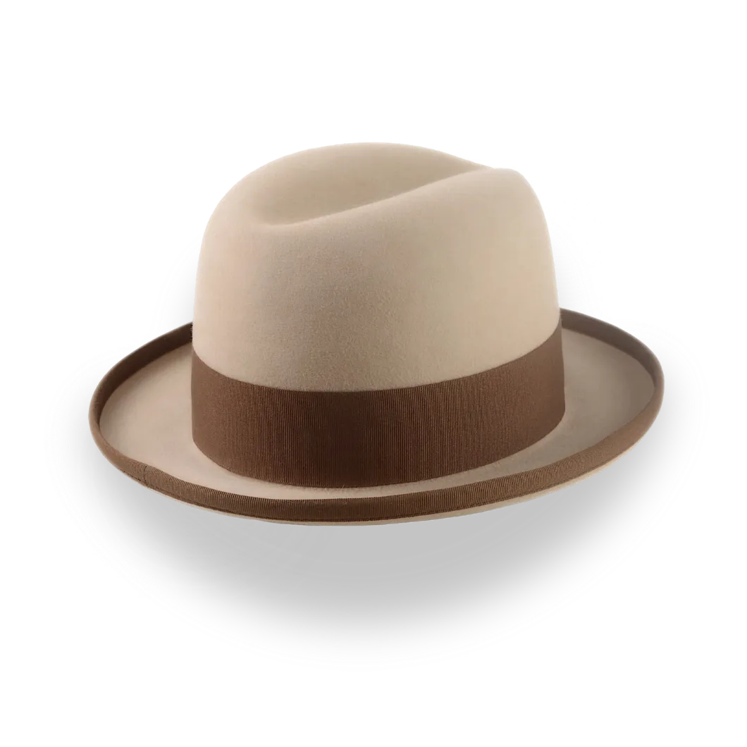 Formal Homburg Hat For Men in Premium Fur Felt | The Pigalle - Agnoulita Hats 4 