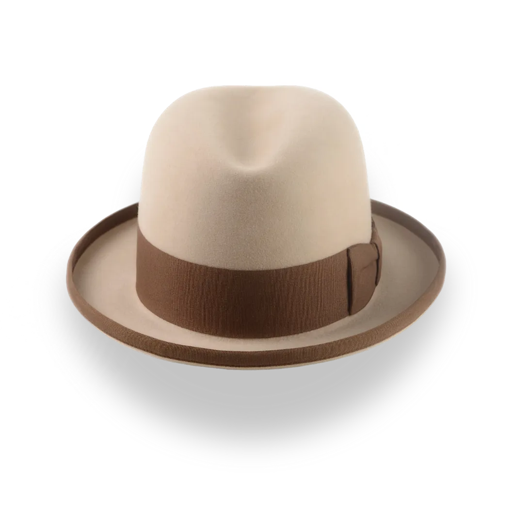 Formal Homburg Hat For Men in Premium Fur Felt | The Pigalle - Agnoulita Hats 6 