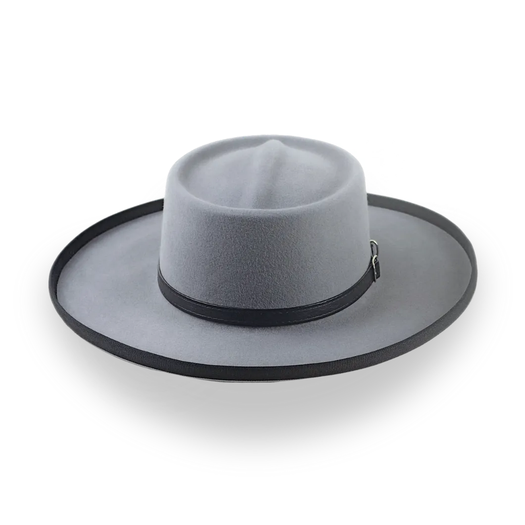 Grey Pencil Roll Gambler Cowboy Hat | The Wild Bill - Agnoulita Hats 6 