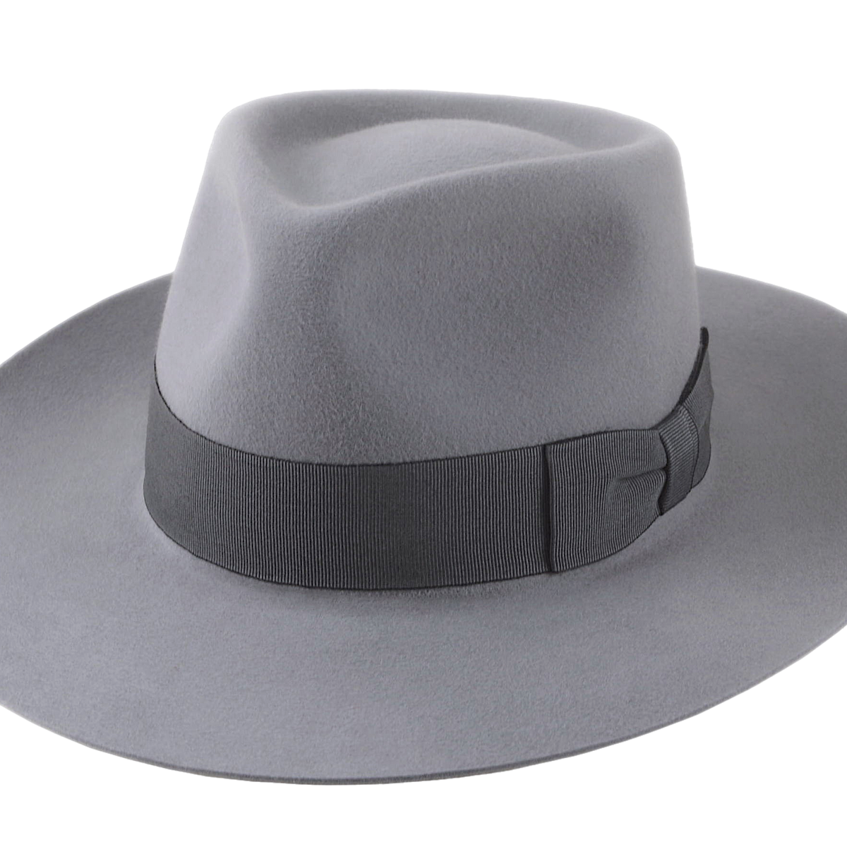 Grey Wide Brim Fedora Hat The Laird Agnoulita Hats