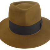 The Falcon: Frontal view showcasing hat's overall design | Agnoulita Hats