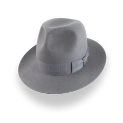 Fedora Gris Indiana Jones en Fieltro de Piel de Castor Premium | El Pulsar