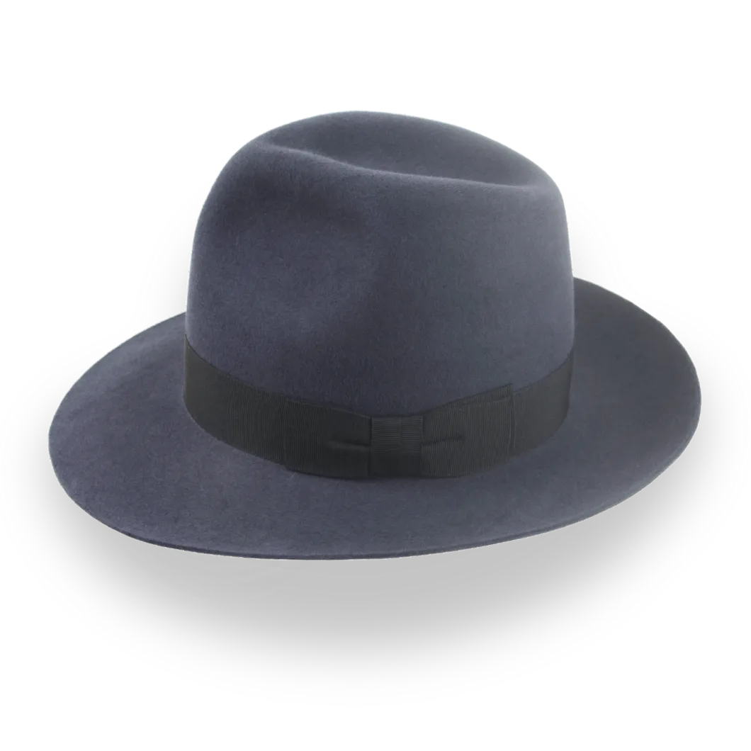Indiana Jones Travel Poet Fedora in Dark Grey Fur Felt | The Pulsar - Agnoulita Hats 2 