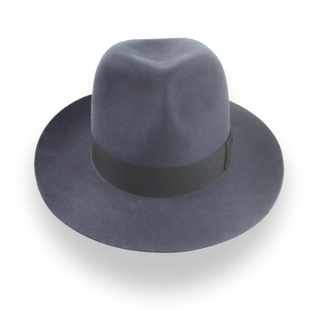 Indiana Jones Travel Poet Fedora in Dark Grey Fur Felt | The Pulsar - Agnoulita Hats 6 