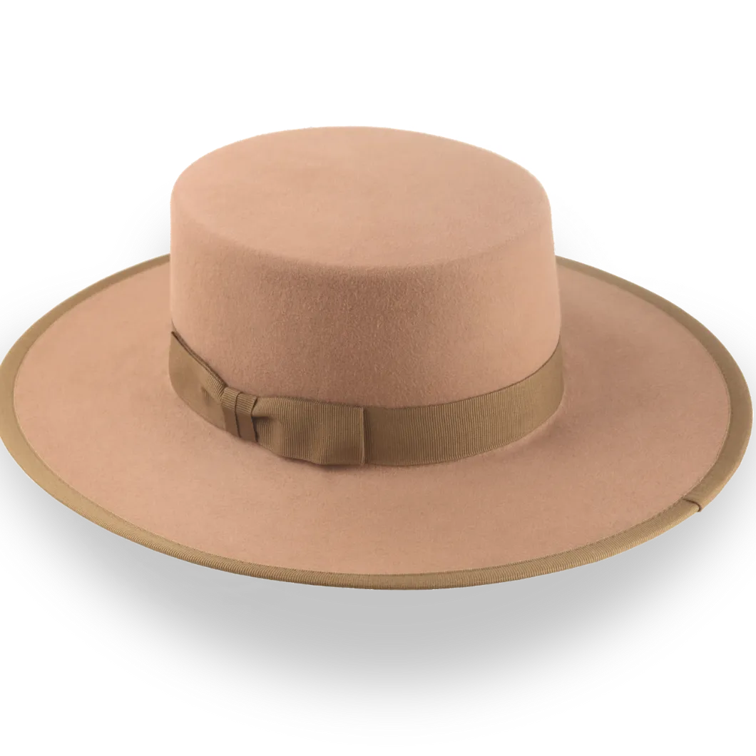 Light Brown Felt Cowboy Hat - Custom Fit and Durable Style | The Gaucho - Agnoulita Hats 3 