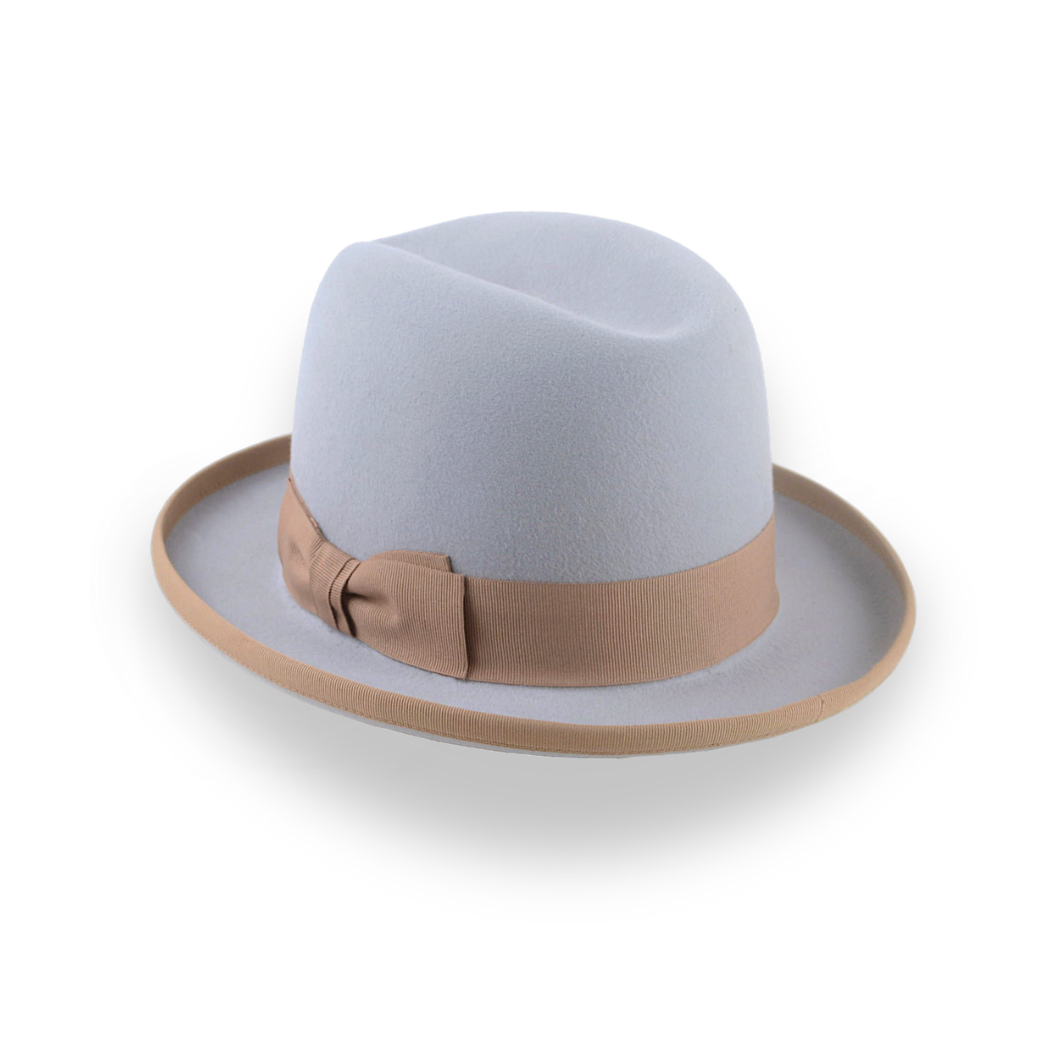 Trilby Hat Mens Homburg Hat Light Grey Homburg Hat For Men The