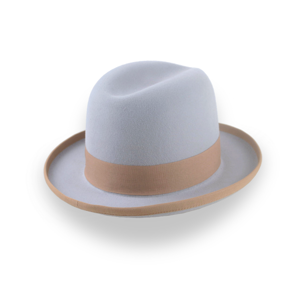 Light Grey Homburg Hat for Men - The Earl – Agnoulita Hats