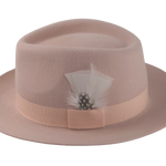 The Clubber: Detailed view of the grosgrain ribbon hatband | Agnoulita Hats