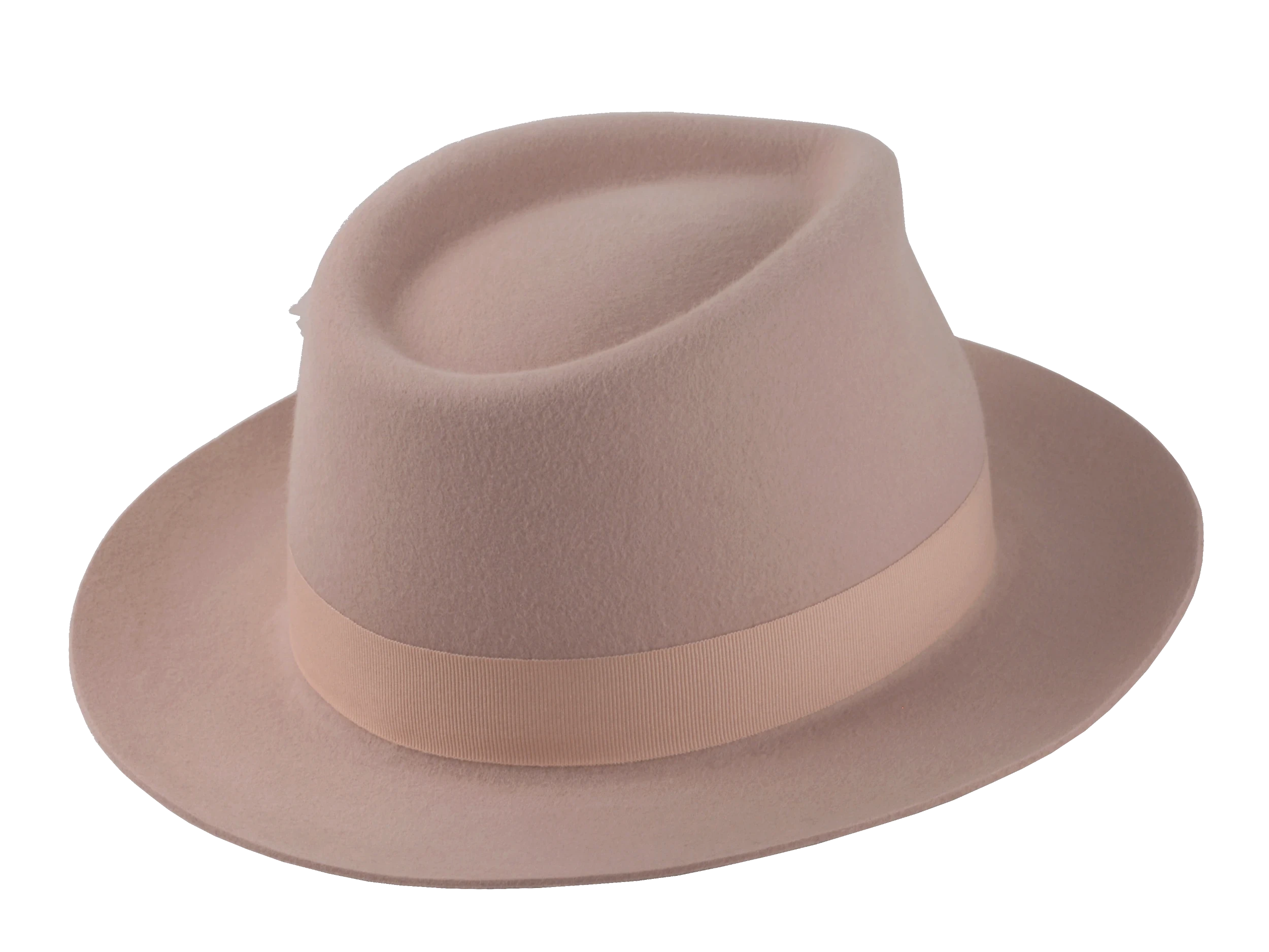 The Clubber: Luxurious rabbit fur felt texture evident on the hat | Agnoulita Hats