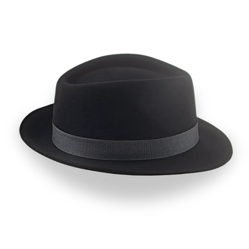 Black Low Crown Fedora Hat The Cooper Agnoulita Hats