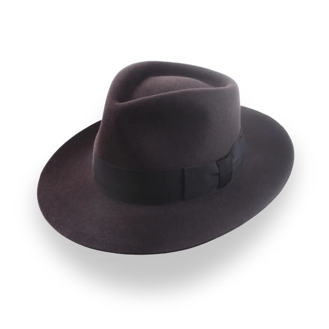 Luxurious Beaver Fur Felt Fedora - Custom Crafted | The Palladin - Agnoulita Hats 1 